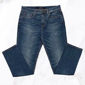 Lands' End Women's Medium Wash Straight‎ Leg Denim Jeans, Size 8